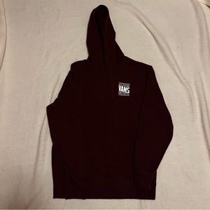Maroon Vans Checkerboard Hoodie